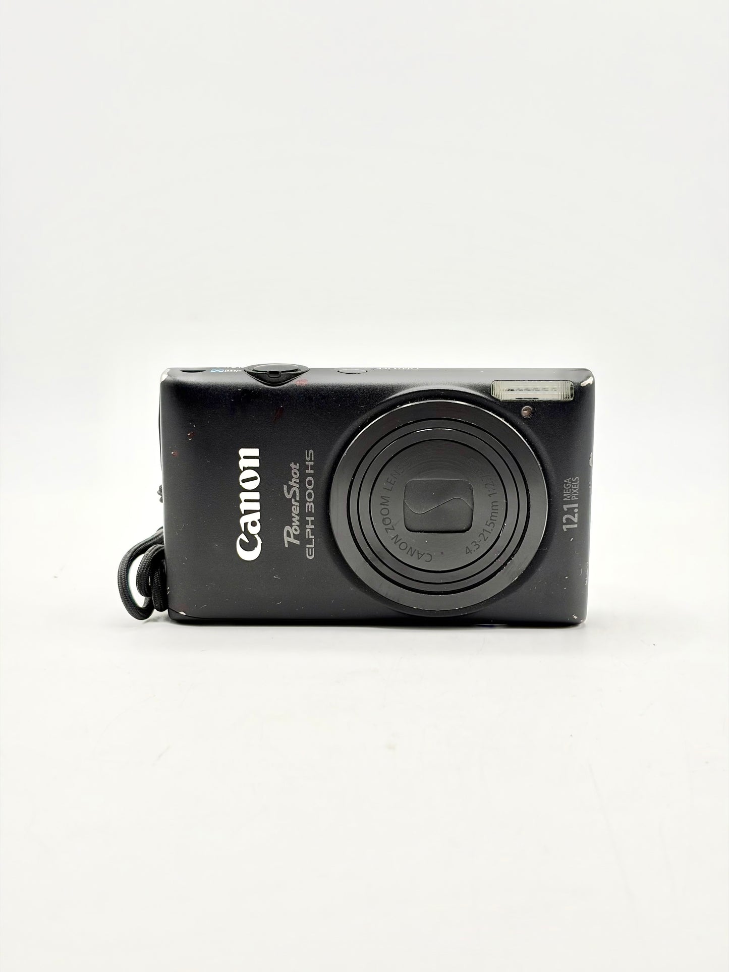 Canon PowerShot ELPH 300 HS 12.1MP Digital Camera Black Digi Cam