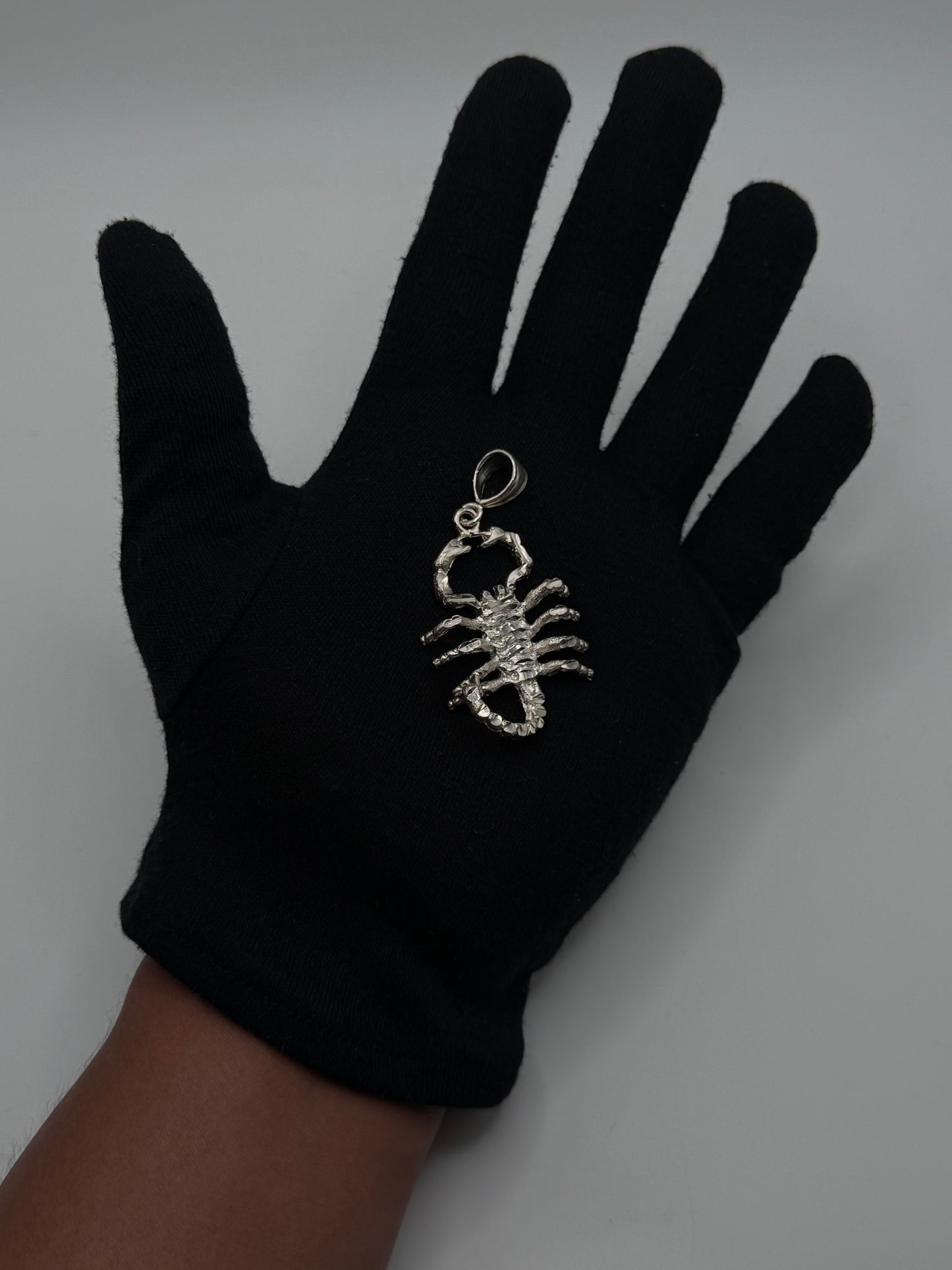 .925 Sterling Silver Scorpion Pendant