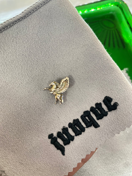 .925 Sterling Silver Mini Pegasus Unicorn Pendant
