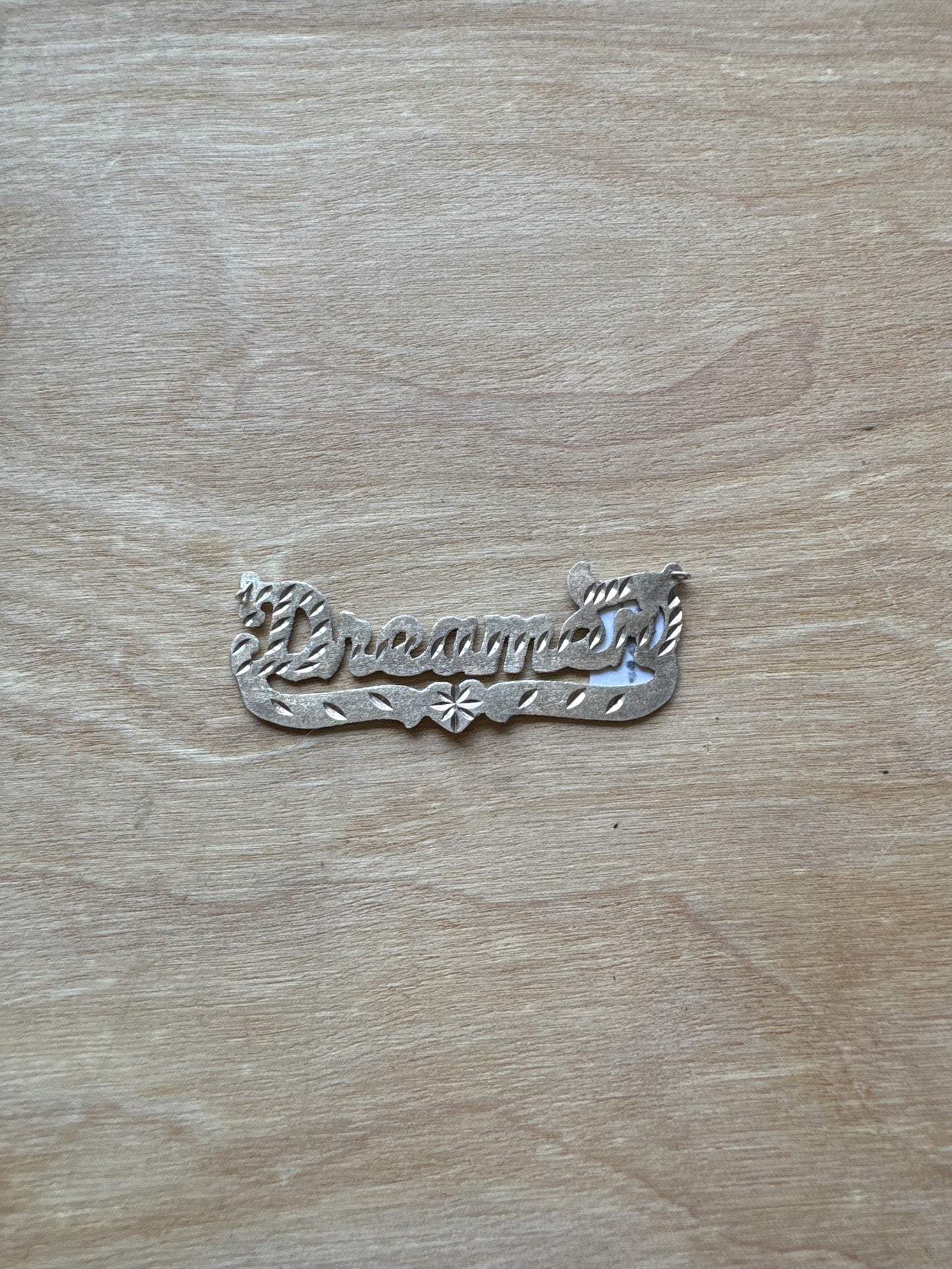 .925 Sterling silver “DREAMER” pendant