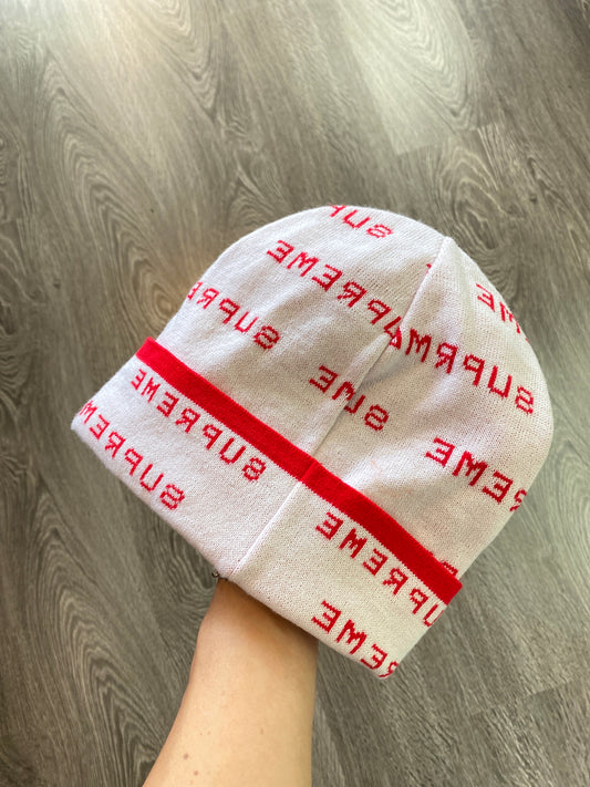 Supreme Logo Repeat Beanie Brand New with Tags