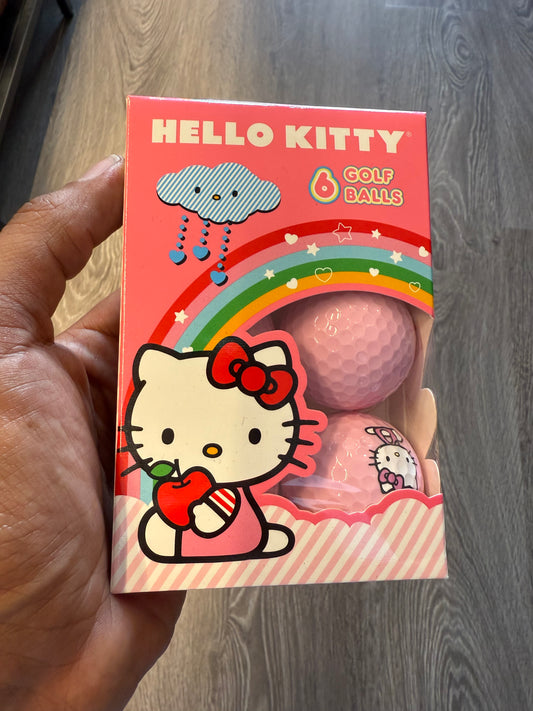 Hello kitty golf balls