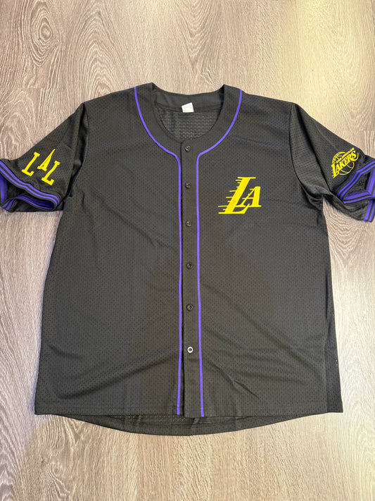 Los Angeles Lakers baseball Jersey Sz. L