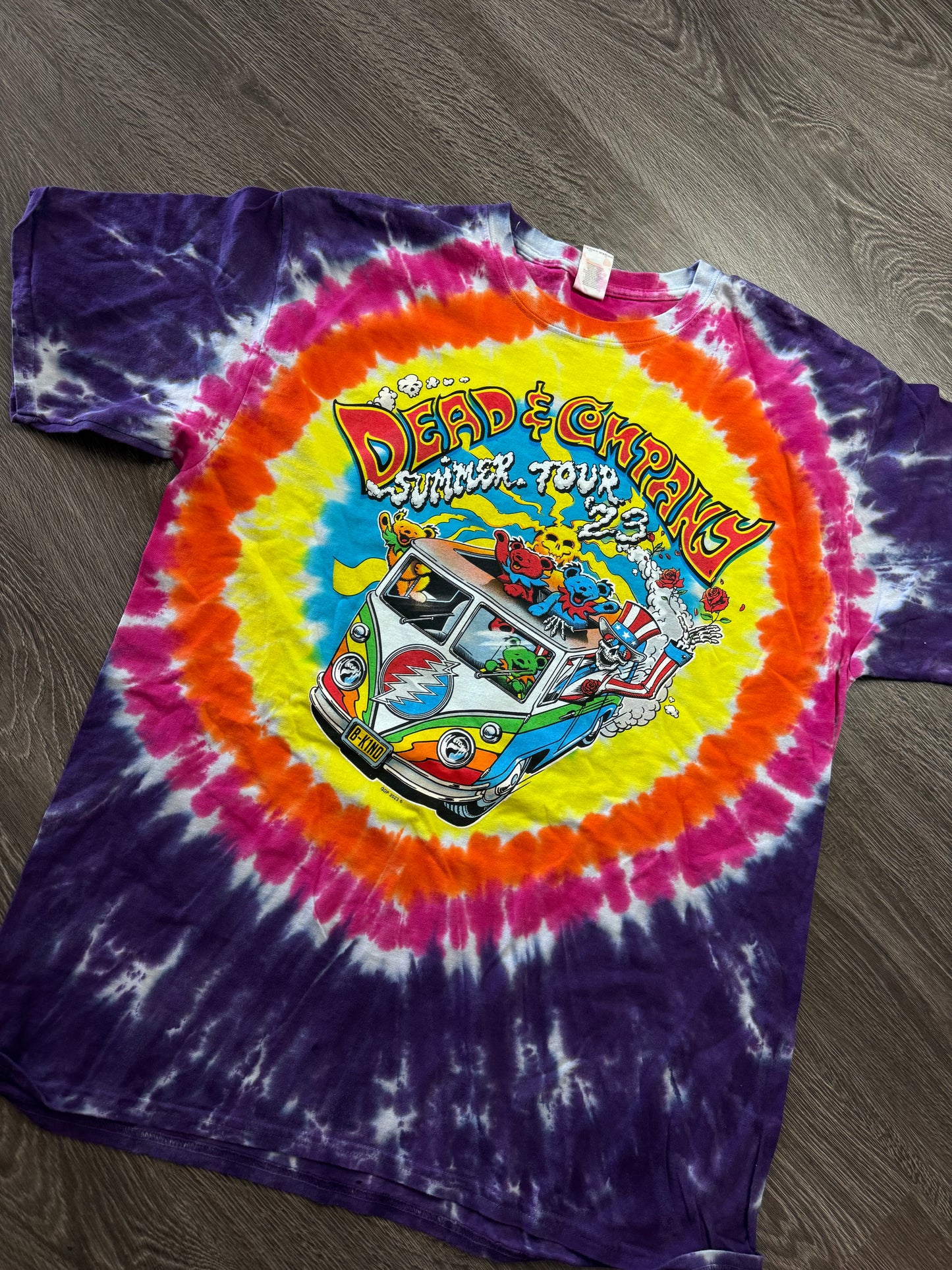 Grateful Dead and Co. Bears Bus 2023 tie dye tour shirt sz. XL