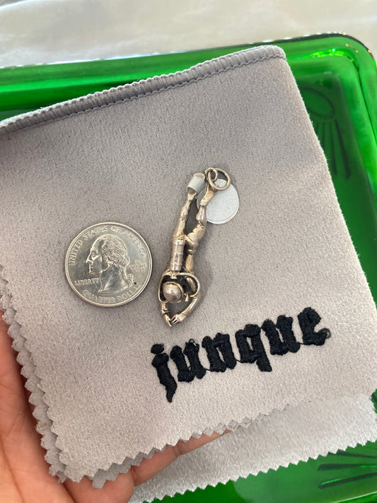 .925 Sterling Silver Scuba Diving Pendant