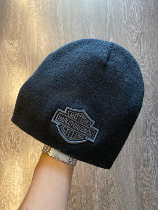 Harley Davidson Black Skullie Skully Beanie