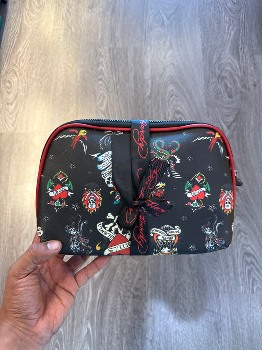 Ed hardy y2k toiletry accessory tattoo bag