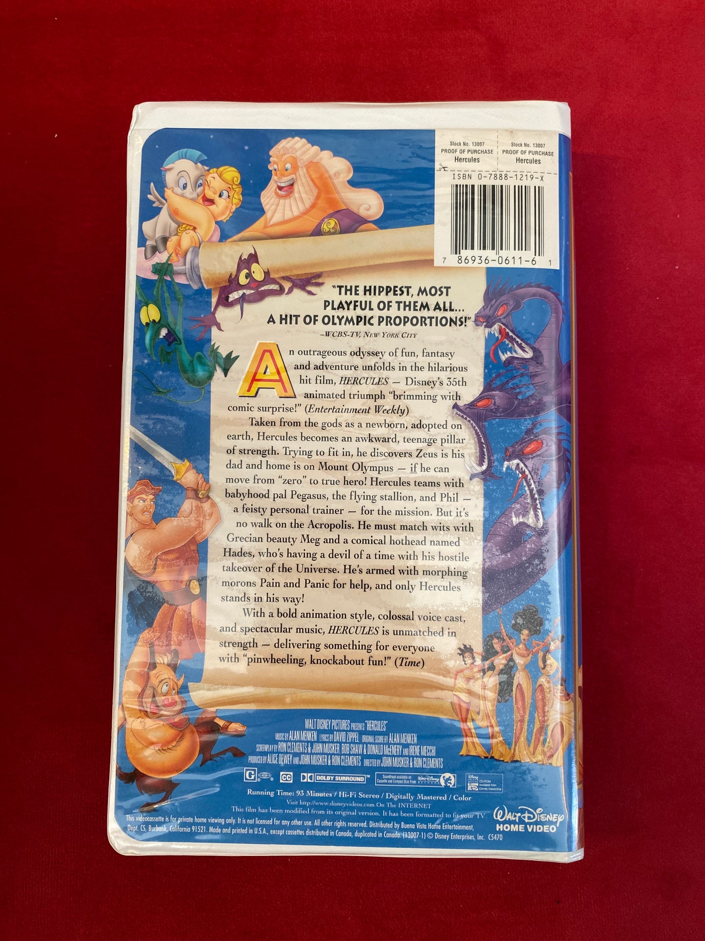 Disney Hercules VHS Movie