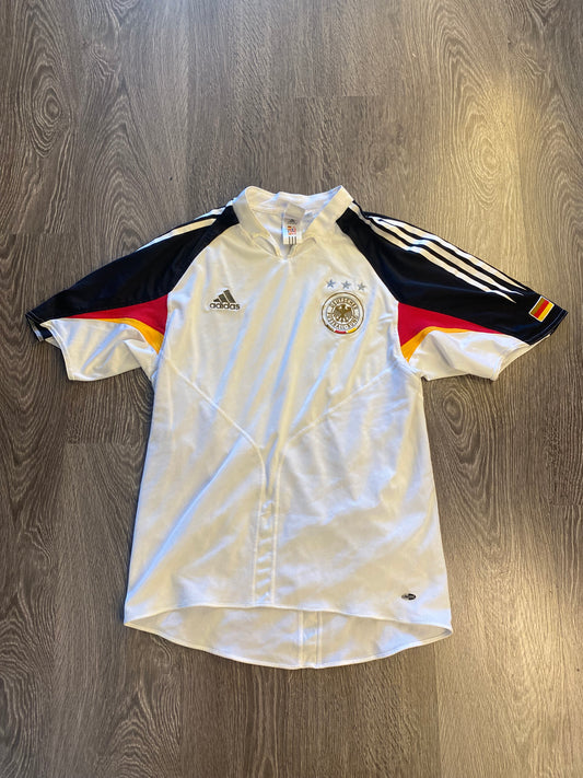 2004 Adidas Germany White Soccer Jersey Sz Large