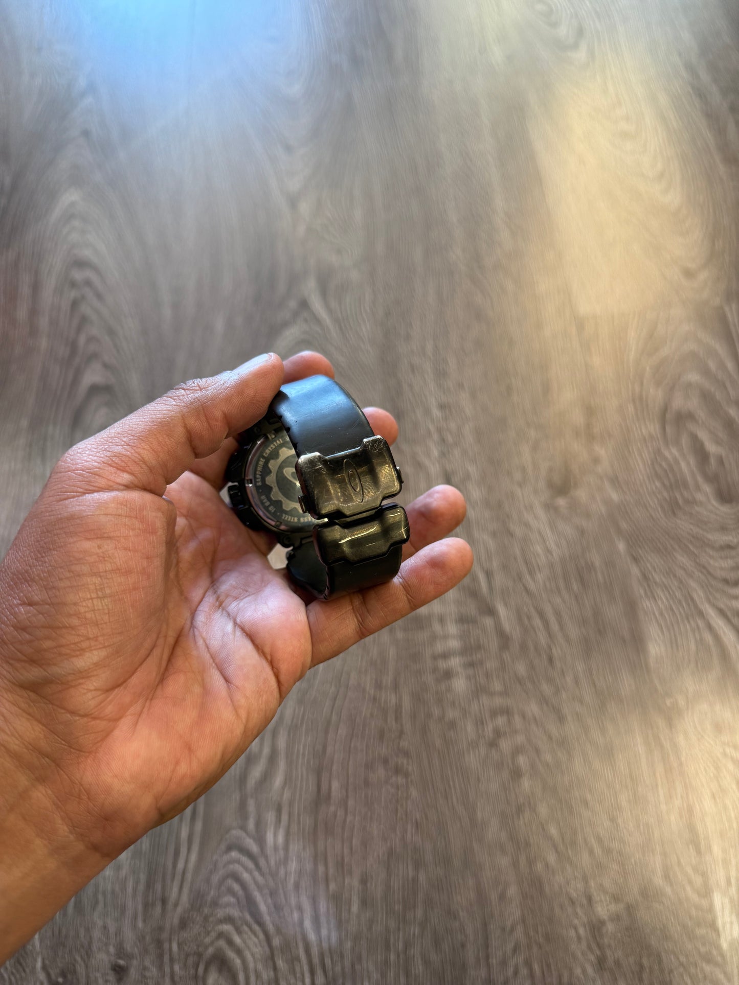 Red dial Oakley watch