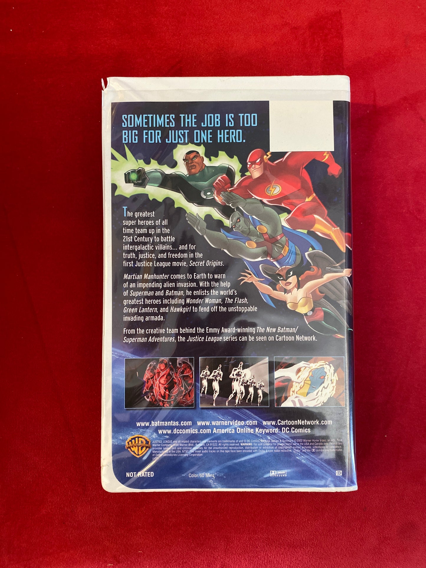 Justice League VHS Movie