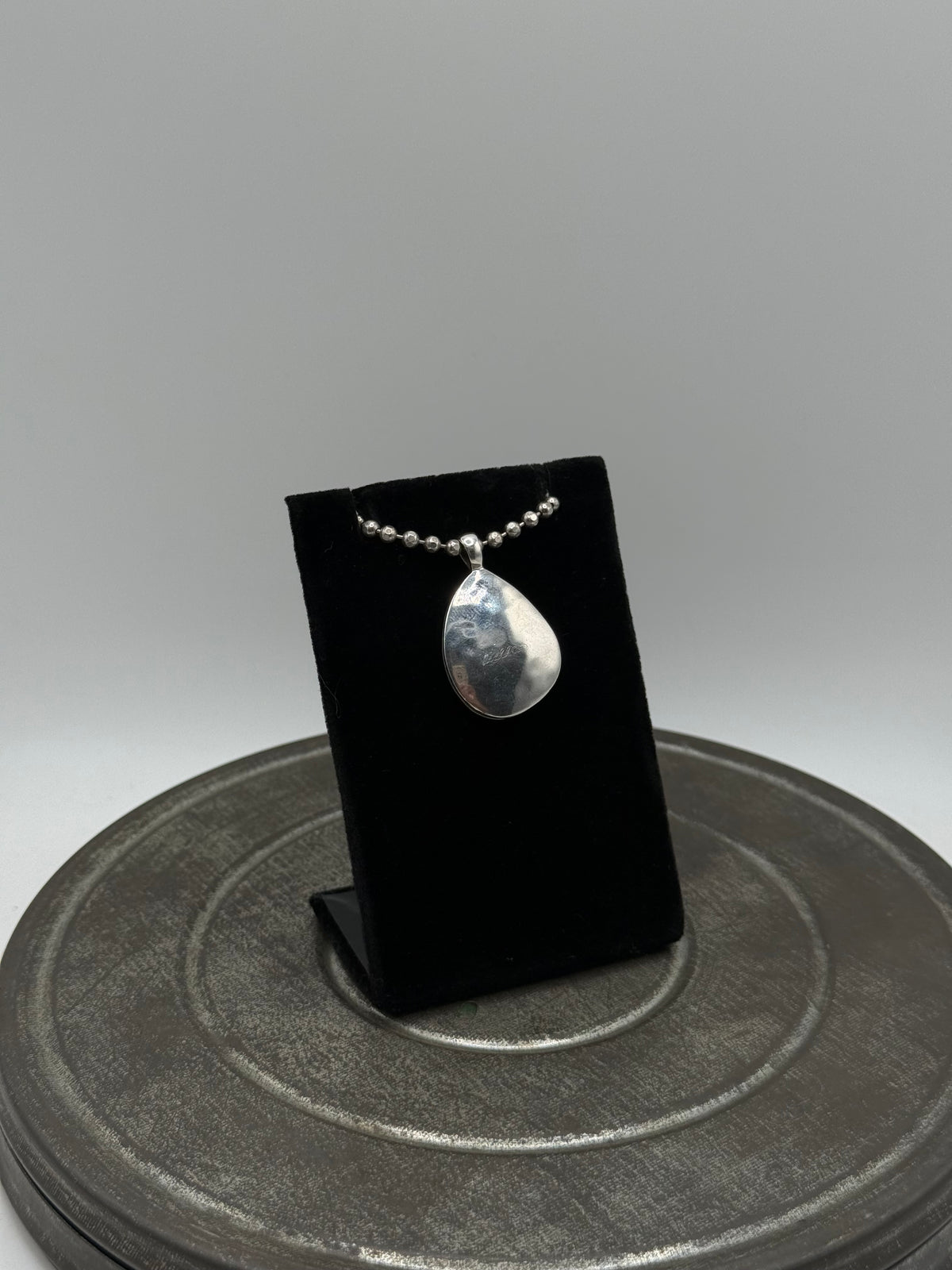 .925 Sterling Silver Teardrop Locket Pendant – Smooth Polished Design