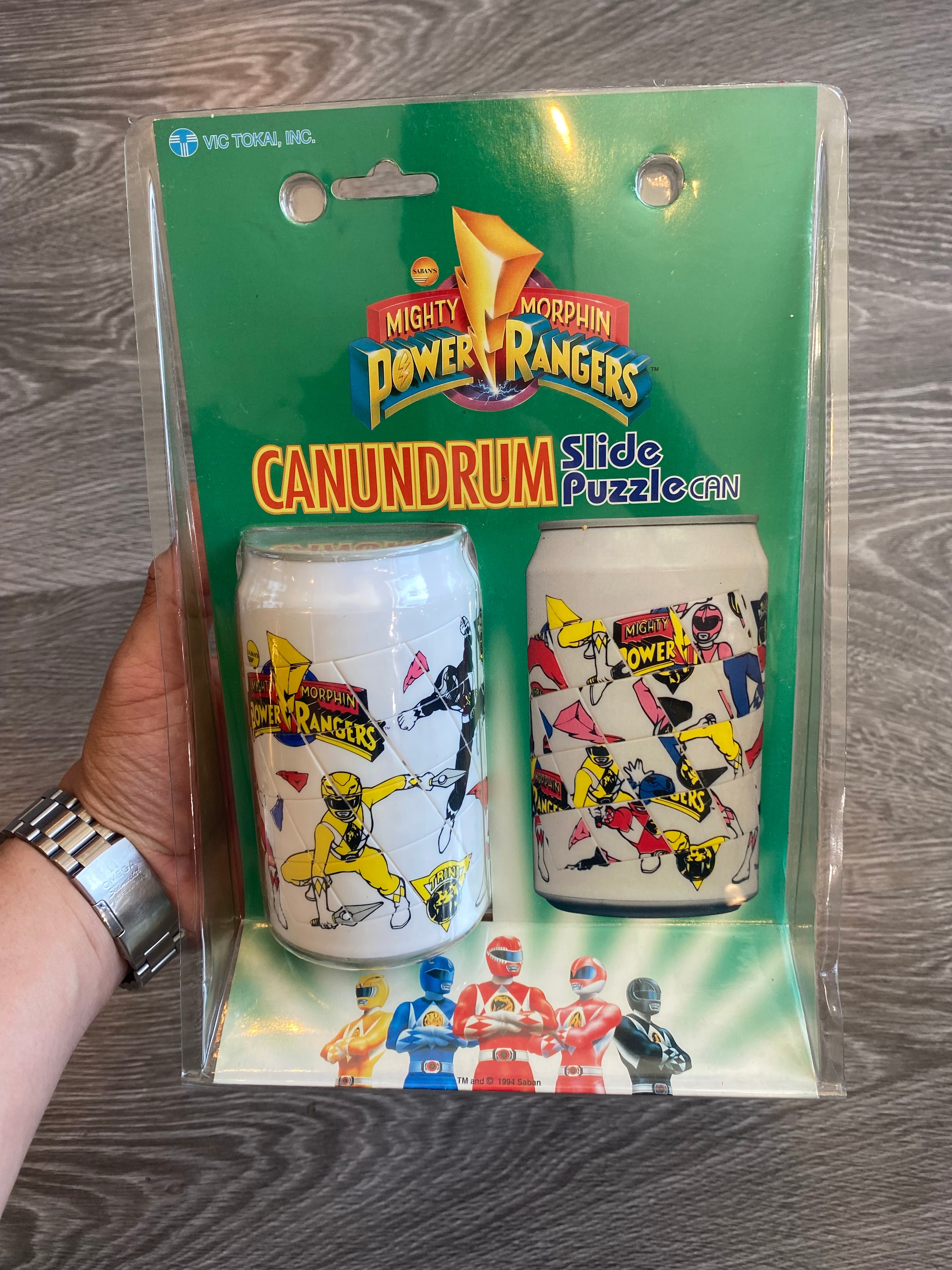 Mighty Morphin Power Rangers Canudrum Slide Puzzle Can – The junque store
