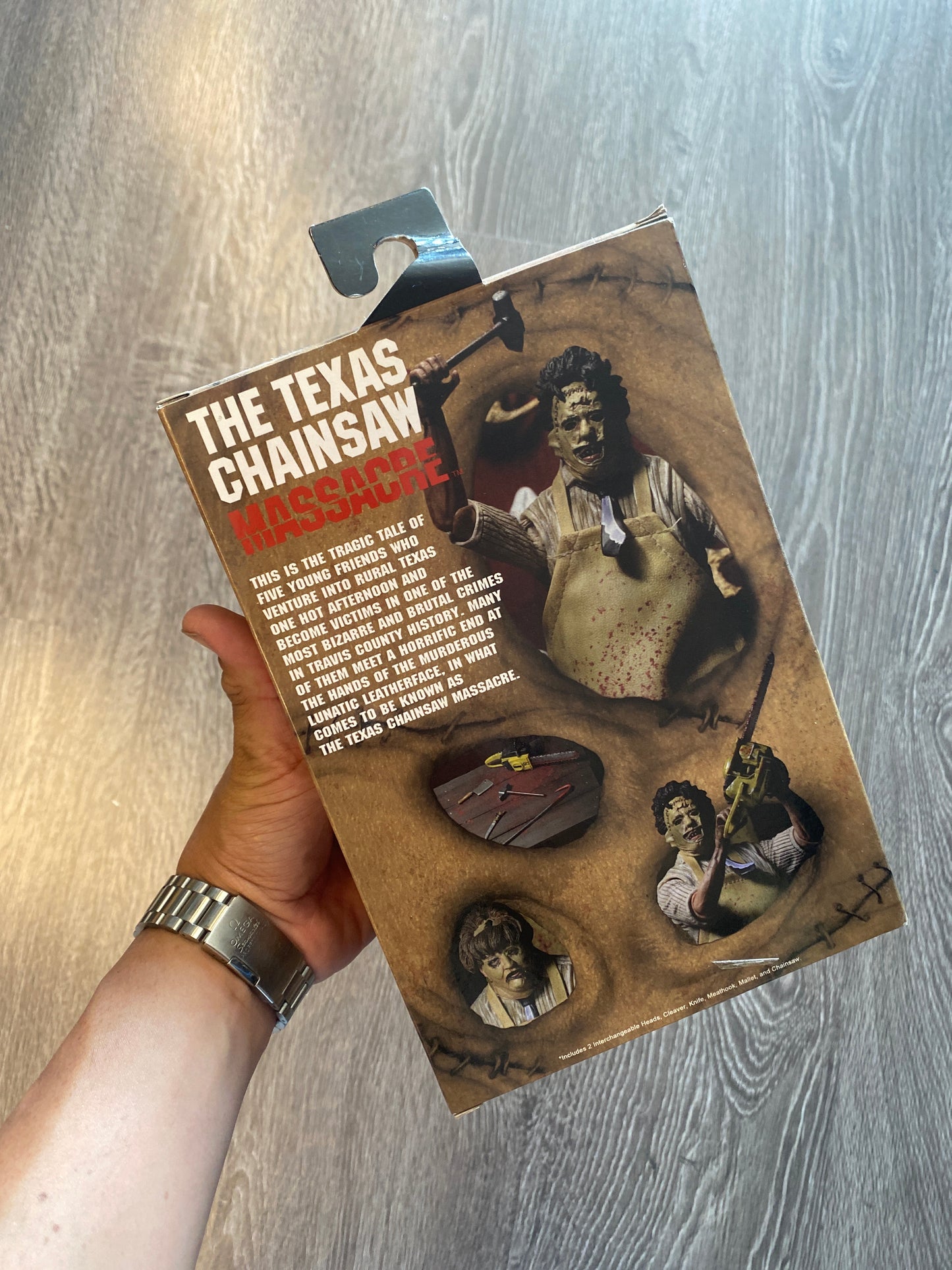 Texas Chainsaw Massacre Leather Face Action Figure Toy Set