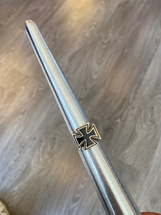 .925 Sterling Silver Choppers Cross Ring Sz 10.5