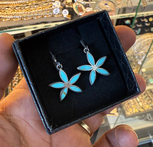 .925 Sterling silver turquoise earrings