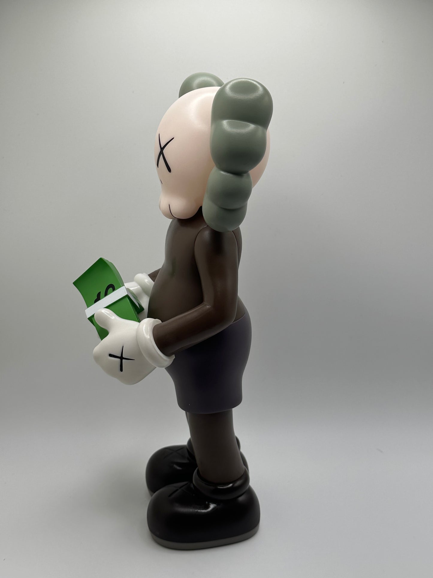 KAWS Companion Figure w/ Cash Stack – Vinyl Art Toy (Brown/Gray)