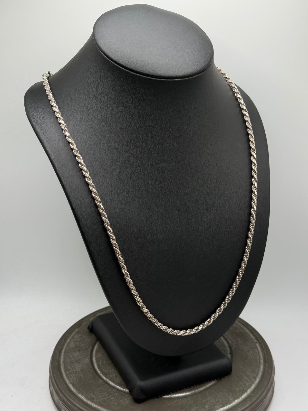 .925 Sterling Silver Solid Heavy Rope Chain Necklace – Twisted 30”