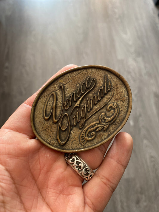 Vintage Brass Venice Originals Belt Buckle