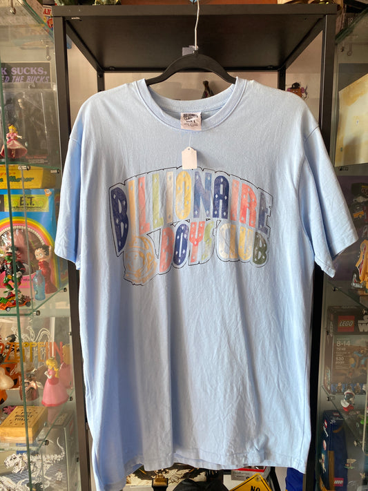 Billionaire Boys Club Logo T-Shirt Light Baby Blue Sz Large