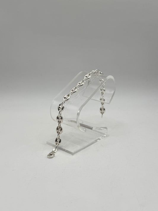 .925 Sterling silver Gucci link bracelet 7.5”