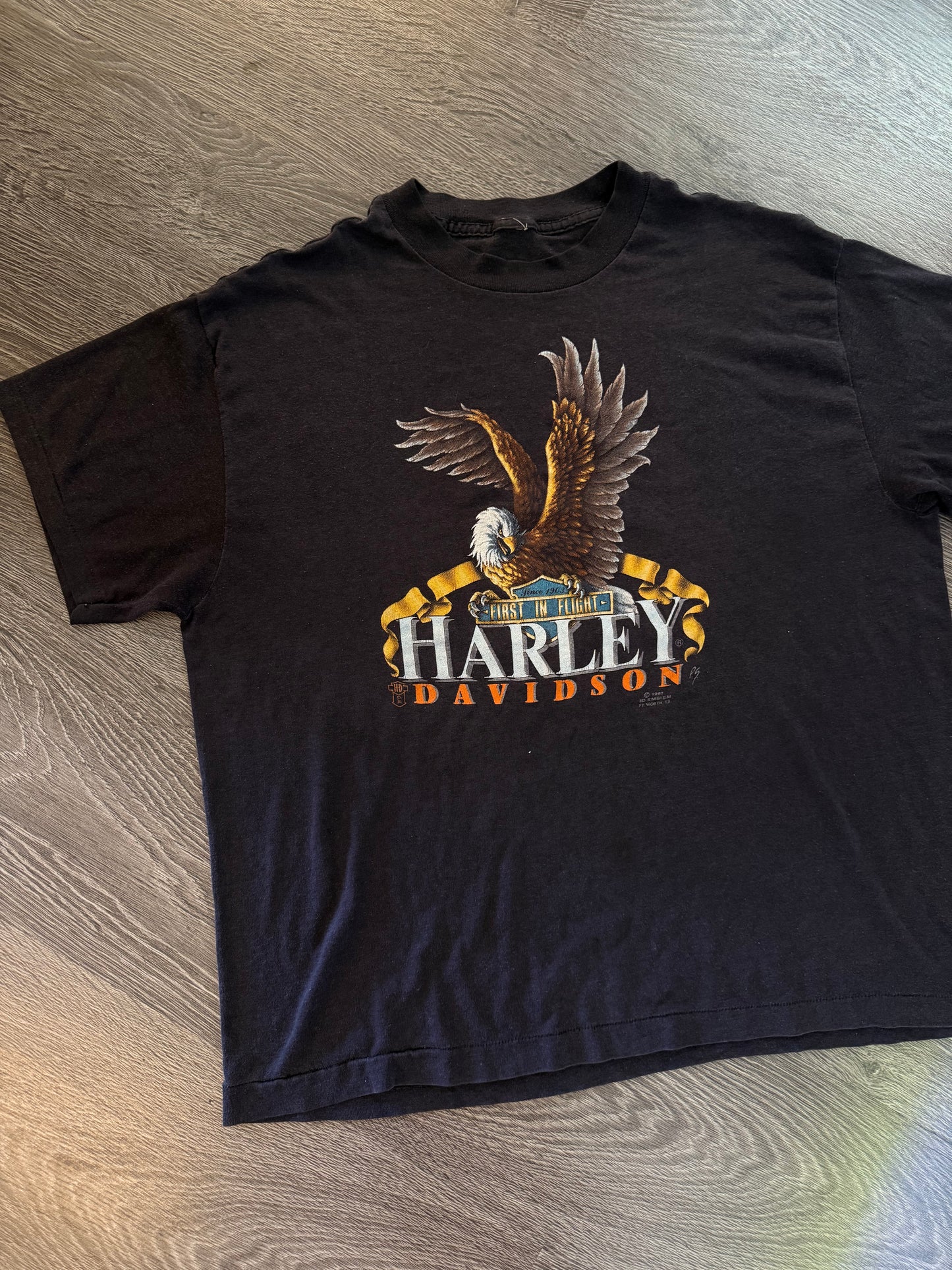 1988 Harley Davidson 3D Emblem shirt Sz. L