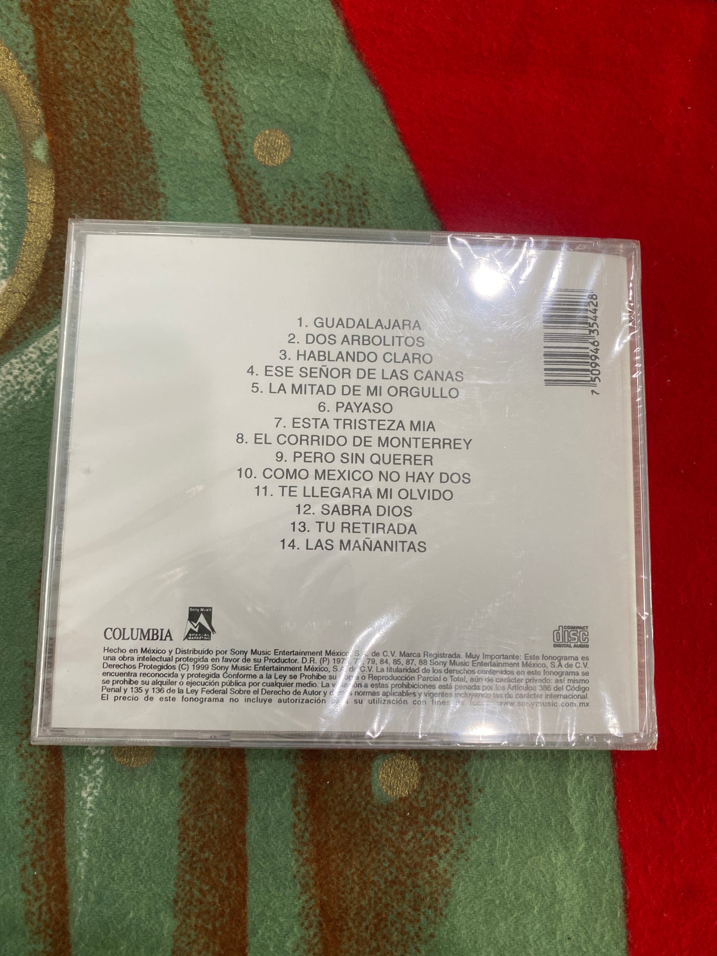 Vicente Fernandez Lo Mejor De La Baraja Con El Rey CD