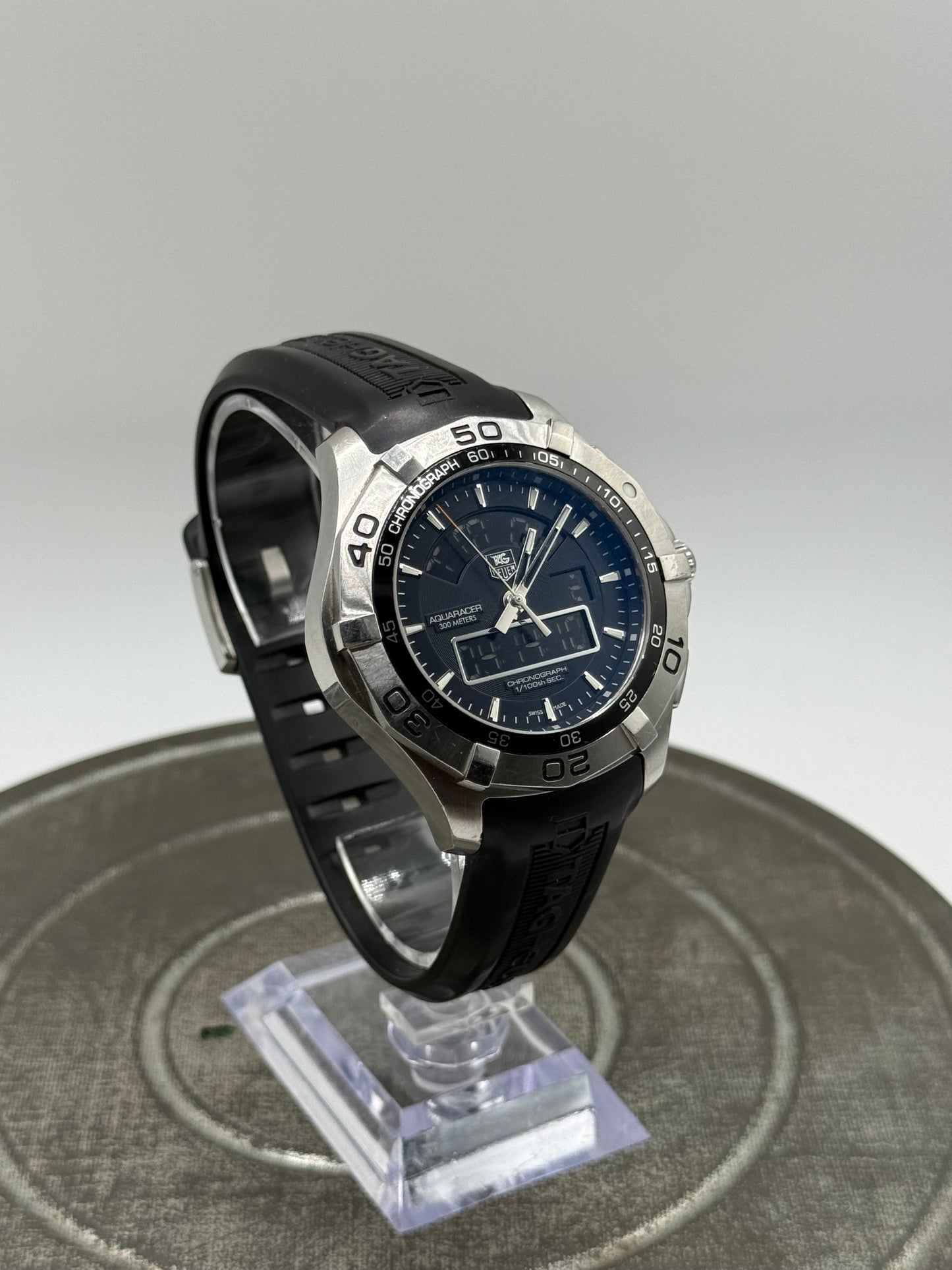 Tag Heuer Aquaracer digital chronograph watch