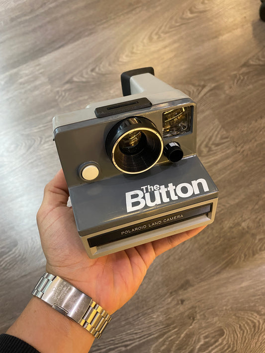 Grey The Button Polaroid Camera