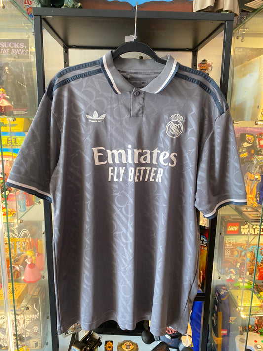 2024 Adidas Real Madrid Jude Bellingham Soccer Jersey Third Away Sz 2XL