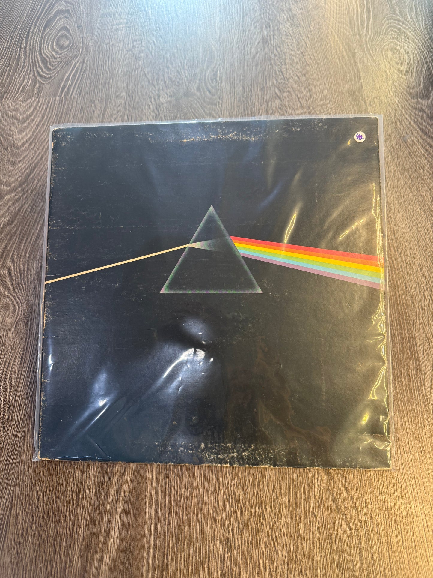 Vintage vinyl Pink Floyd dark side of the moon album