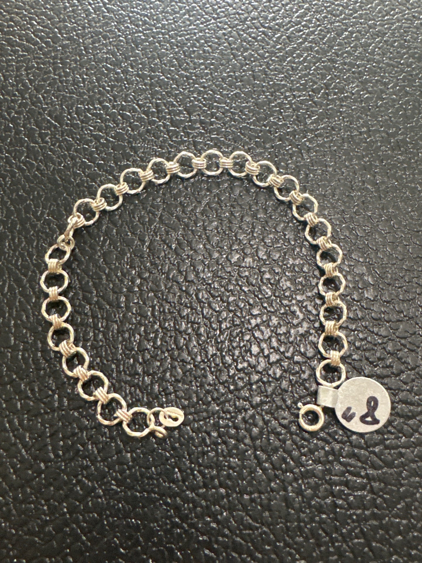 .925 Sterling Silver bracelet 8”