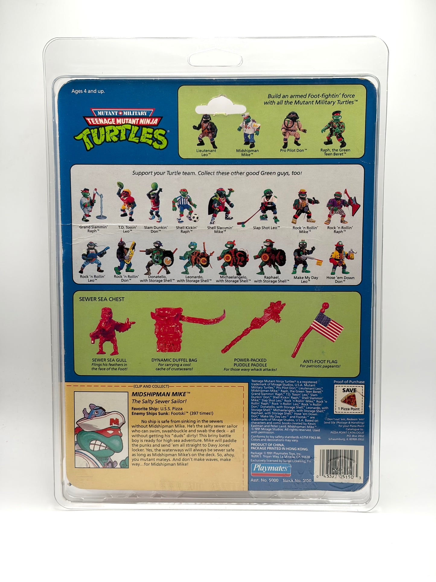 TMNT Teenage Mutant Ninja Turtles Shipman Mike Sealed Toy