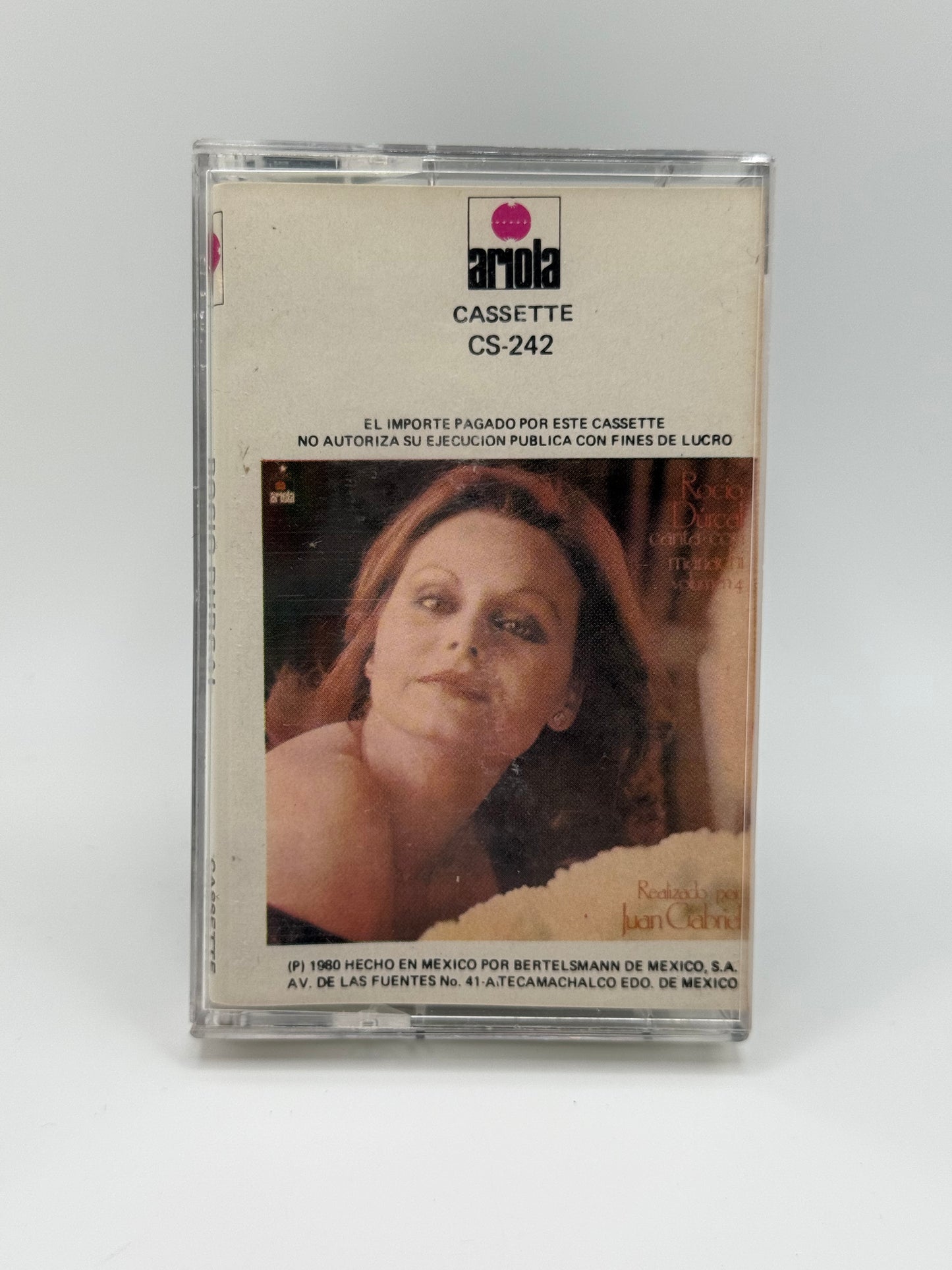 Rocio Durcal Confidencias Vintage Cassette Tape 1980 Mexico Ariola