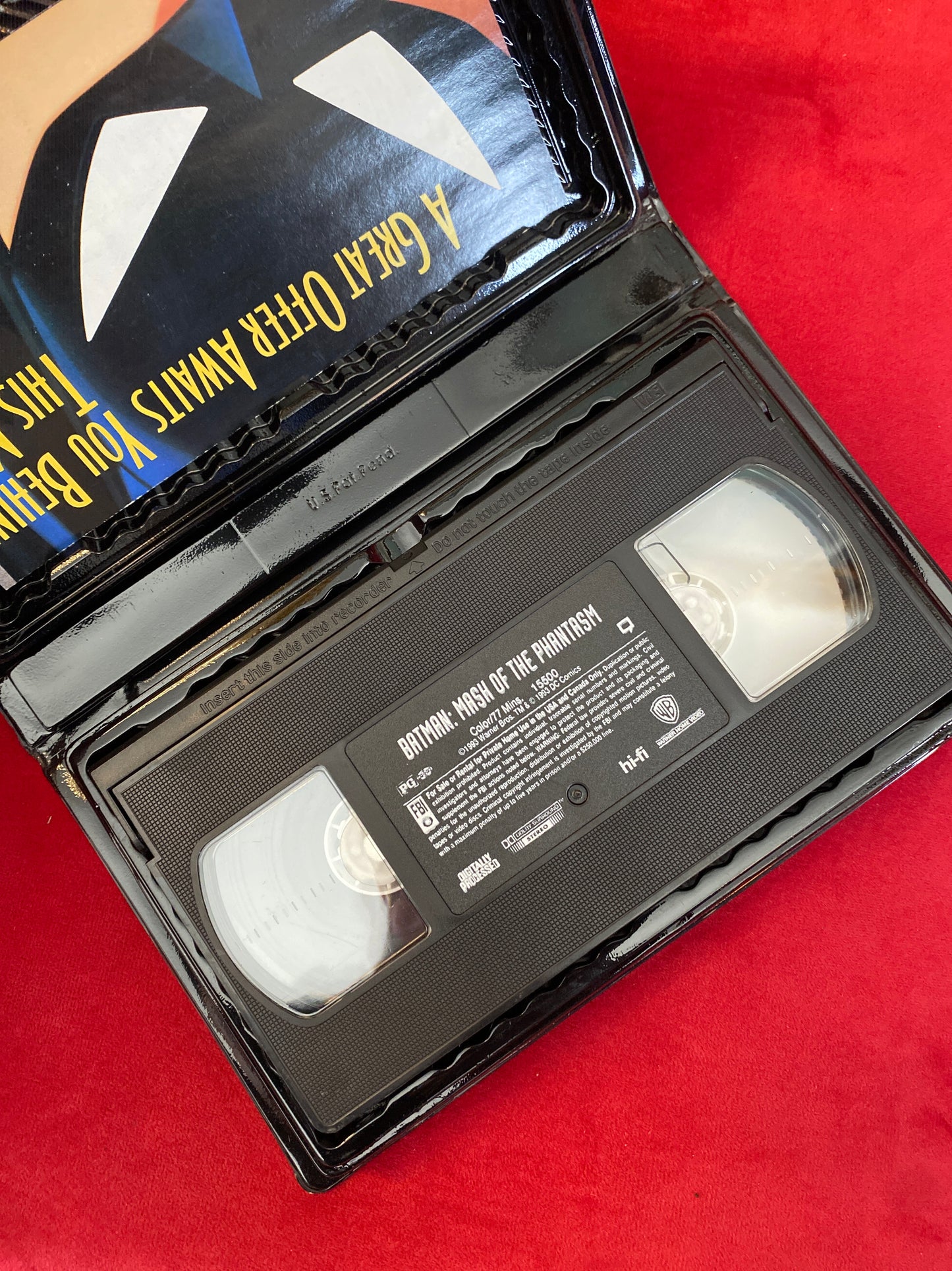 Batman Mask Of The Phantasm VHS Movie