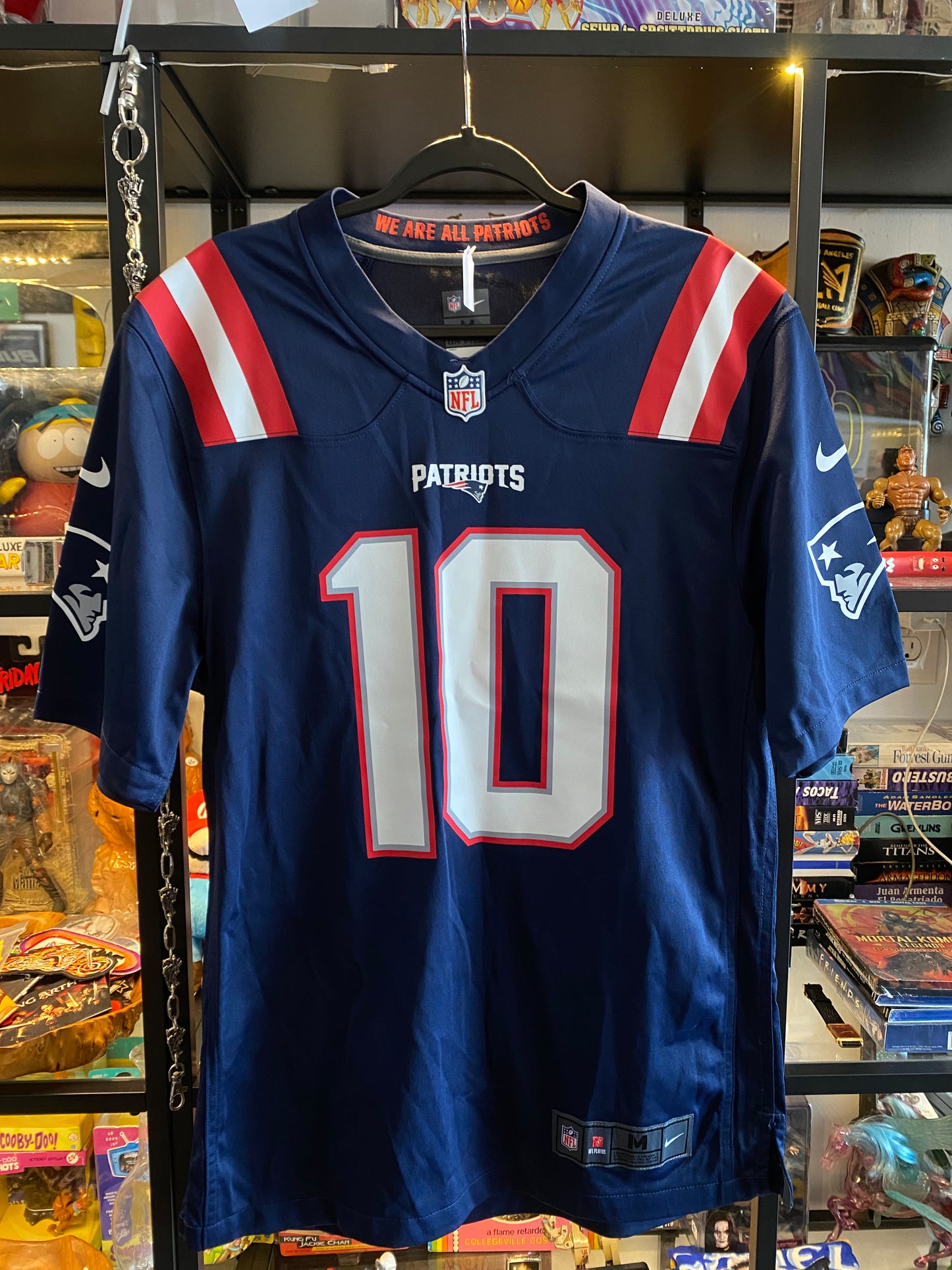 Nike New England Patriots Jones Football Jersey NFL Sz Large