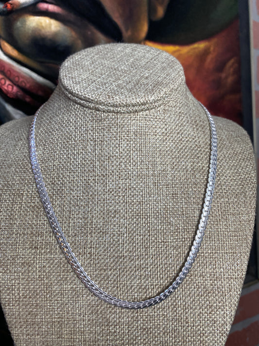 .925 Sterling Silver Tennis Link Chain 19”