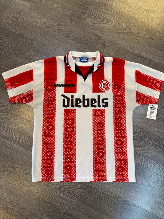 Vintage Umbro Fortuna Düsseldorf Diebels Soccer Jersey 90s Bundesliga Football Shirt
