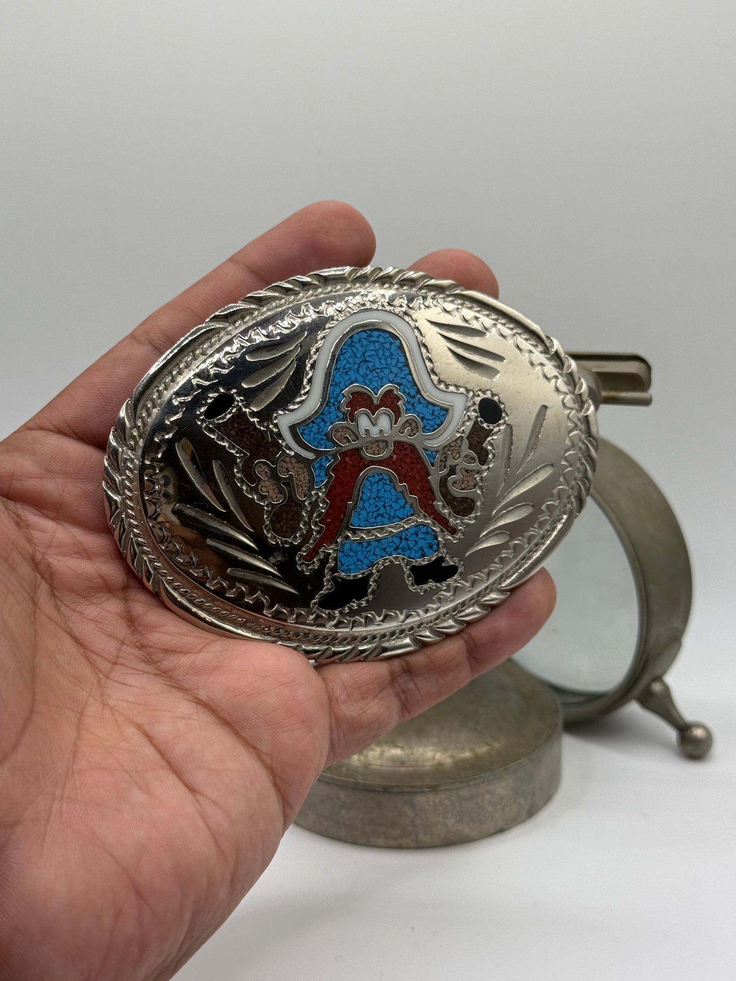 Vintage Yosemite Sam Turqoise Belt buckle