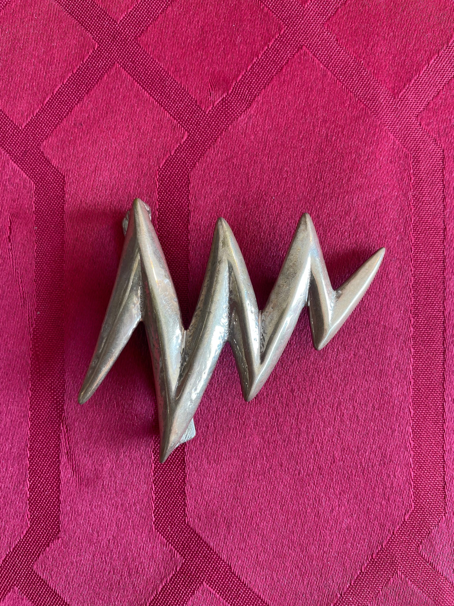 Lightening bolt Bowie belt buckle vintage