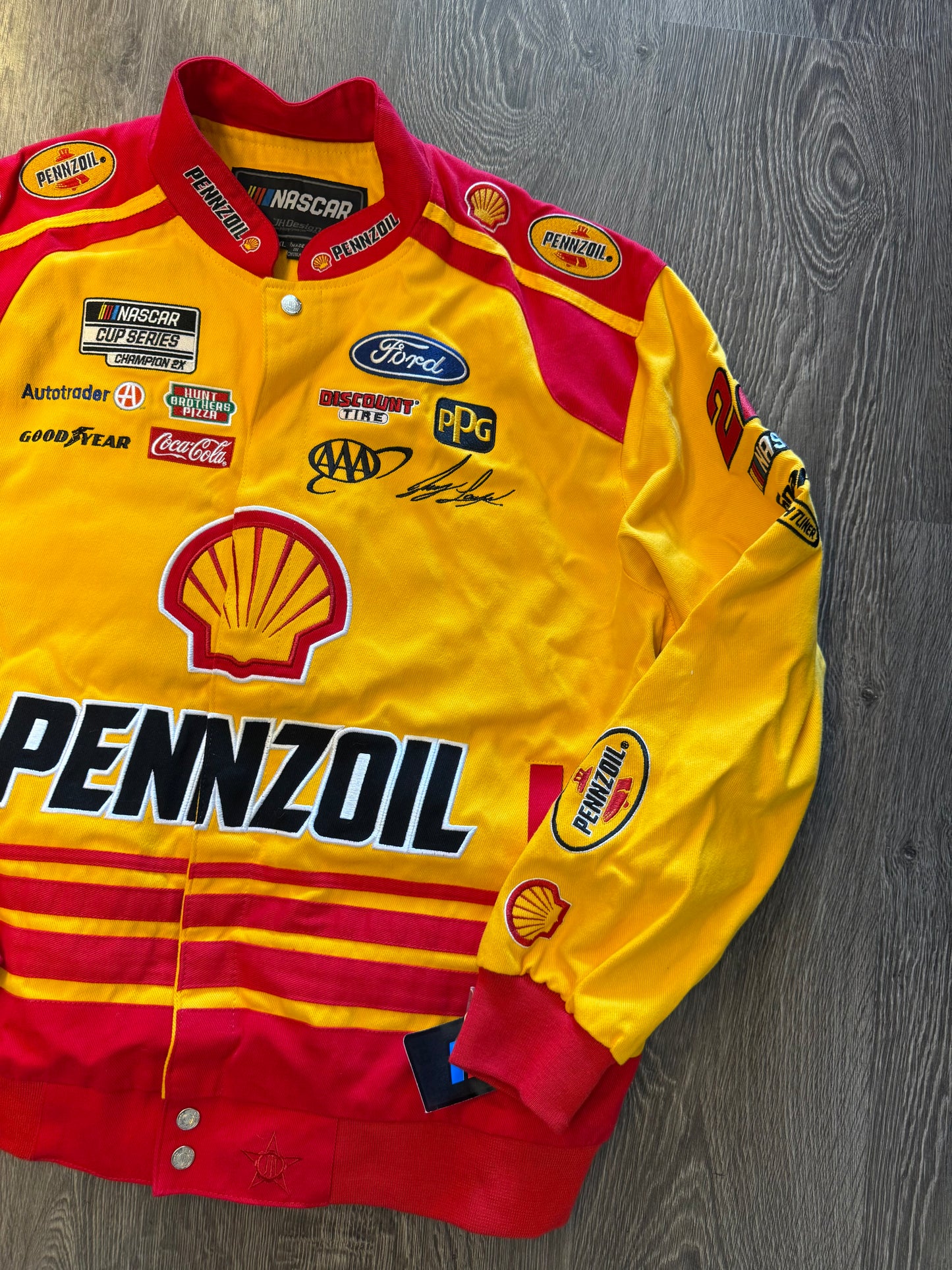 Pennzoil official nascar jacket sz XL