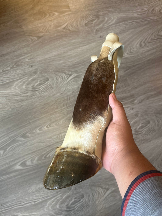 Cowhide & Hoof Taxidermy Decor Bottle