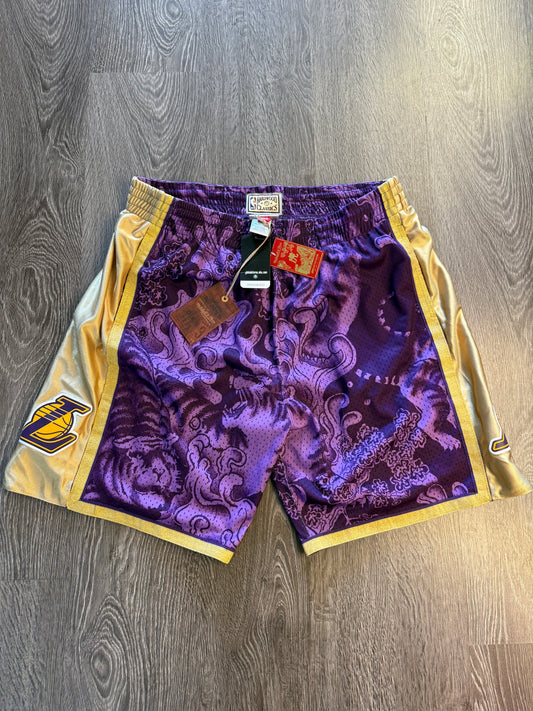 Lakers year of the dragon basketball shorts 2XL