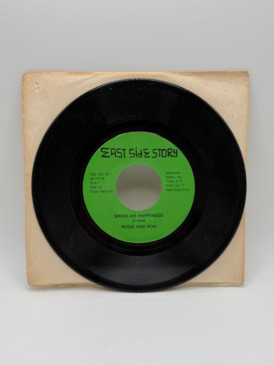Rosie & Ron – Bring Me Happiness 45 RPM Vinyl Record (East Side Story Records)