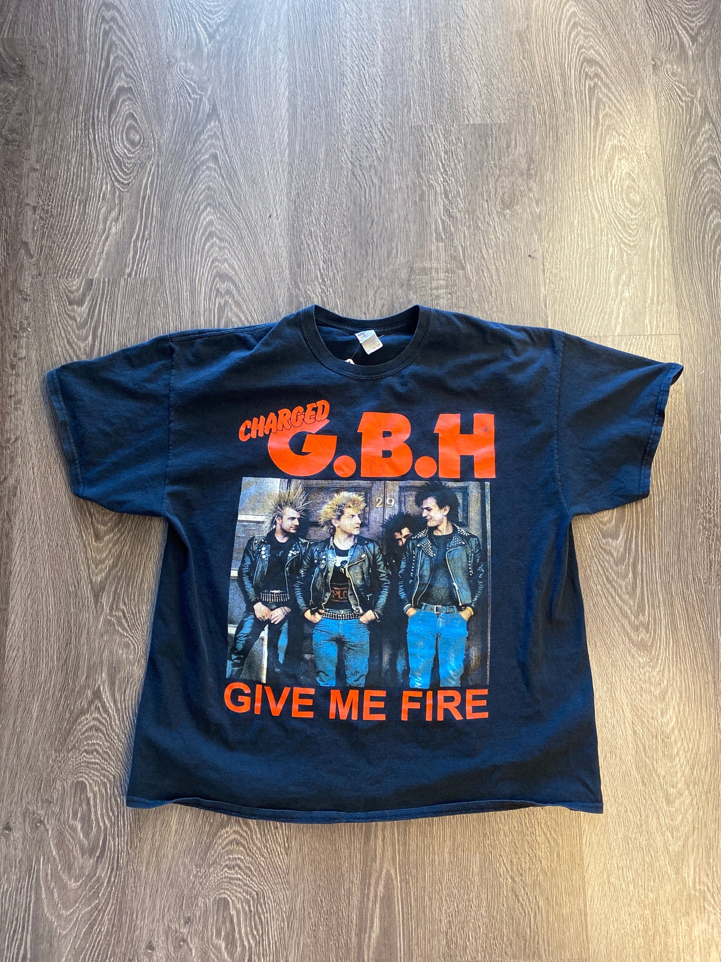 GBH Charged Give Me Fire T-Shirt Black Sz 2XL