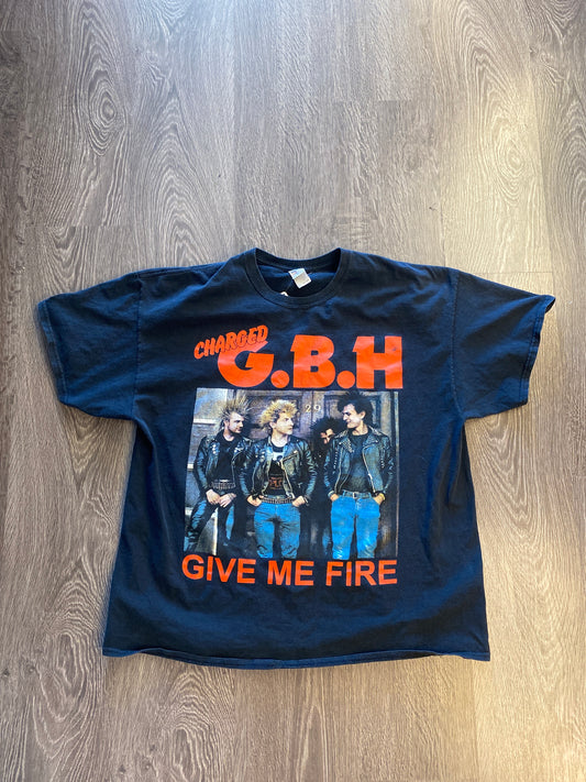 GBH Charged Give Me Fire T-Shirt Black Sz 2XL