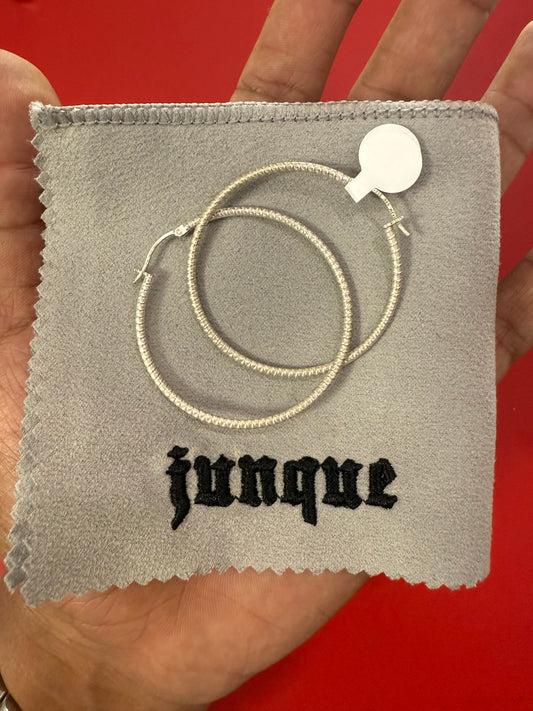 .925 Sterling silver hoops