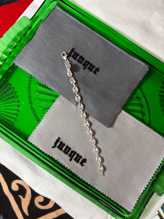 .925 Sterling silver Gucci puff link  bracelet 7”