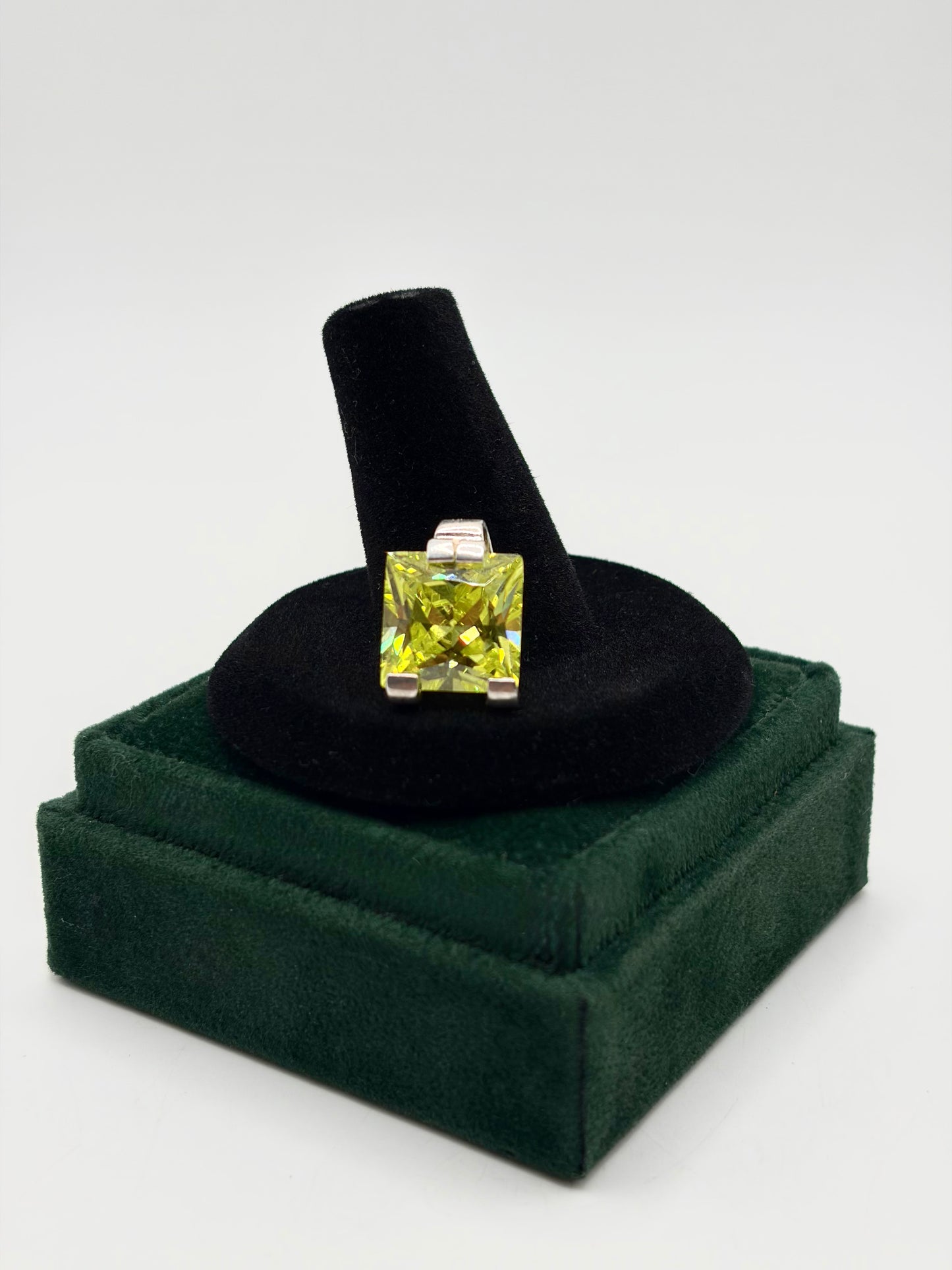 .925 Sterling Silver CZ. Pendant