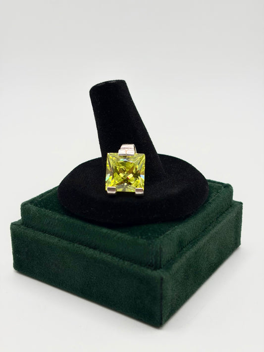.925 Sterling Silver CZ. Pendant